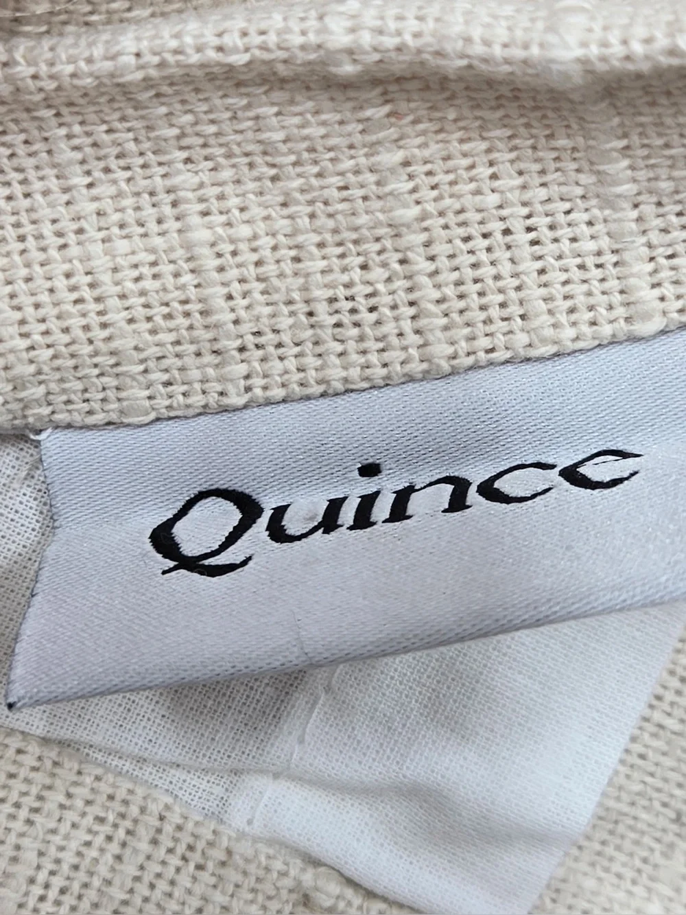 NWT QUINCE Set Of 2 48x96 Cotton Slub Curtains Natural 0725